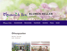 Tablet Screenshot of blumen-heller.com